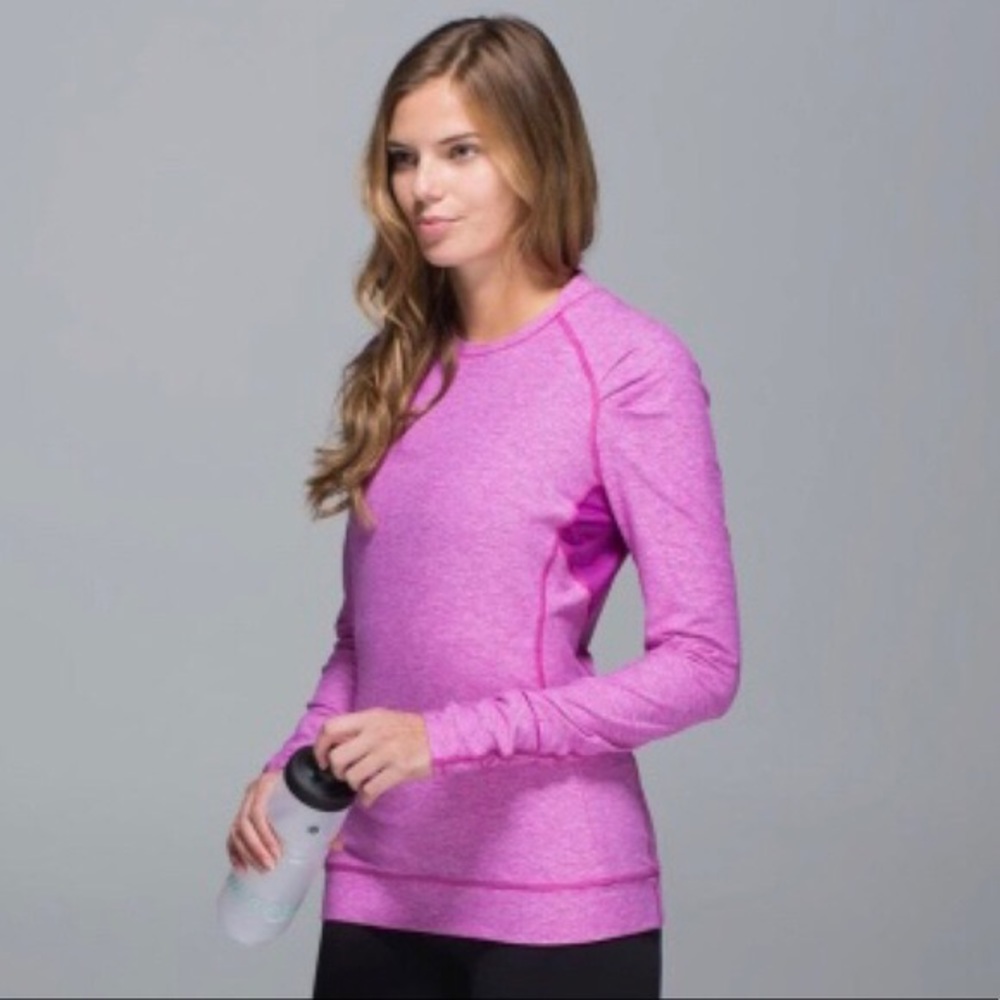 Lululemon long sleeve top (magenta)